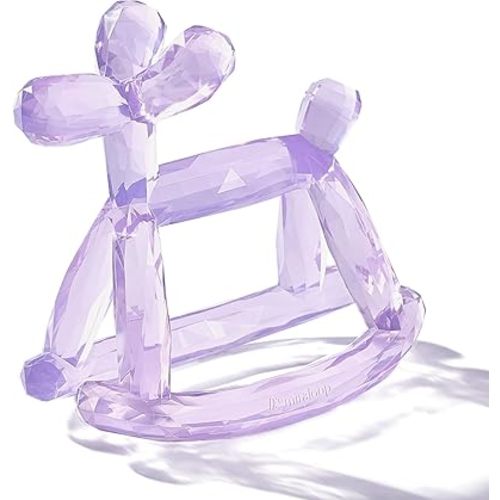 Crystal Jelly Baby Teether – Jellydog Teething Relief Toy for Infants 3-6 Months, Silicone Handheld Teething Toy, BPA-Free, Odorless, Prevents Choking, Safe for Babies (Amethyt)