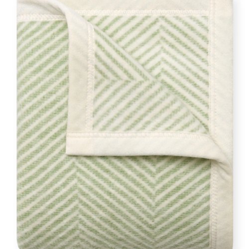 Harborview Herringbone Sprout Green Mini Blanket