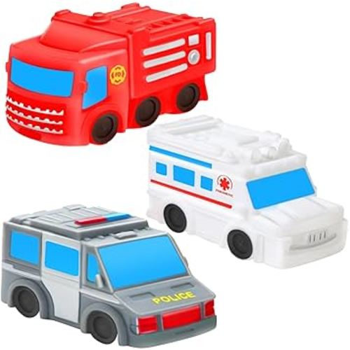 Bath Toys for Toddlers 1-3 - Toy Car Mold Free Baby Bath Toys for Infants 6-12 Months No Hole Bath Toys for Babies Toddlers Bathtub Toys Pool Toys Bath Toys for Kids Ages 1-3 Water Toys for Kids
