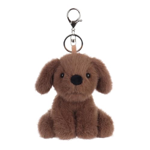Apricot Lamb Plush Labrador Dog Puppy Stuffed Animal Soft Keychain for Kids Bag, Purse, Backpack, Handbag (4.7 Inches)
