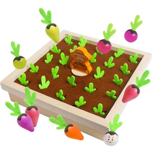 Amazon.com: Skrtuan Montessori Toys for Toddlers 3 4 5 Years Old Boys Girls Baby, Wooden Toy Carrot Harvest Game, Educational Toys Shape Sorting Matching Puzzle, Memory Game Fine Motor Skill Gifts for Kids 3-5 : Toys & Games