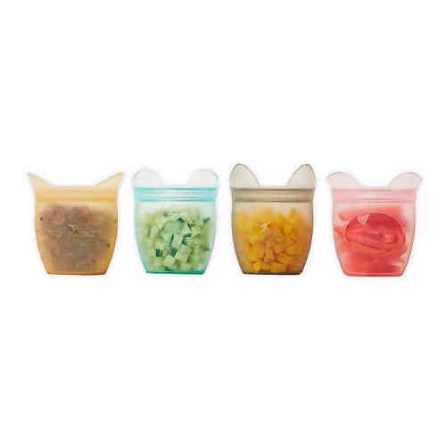 Zip Top Baby Snack Container Set of 4