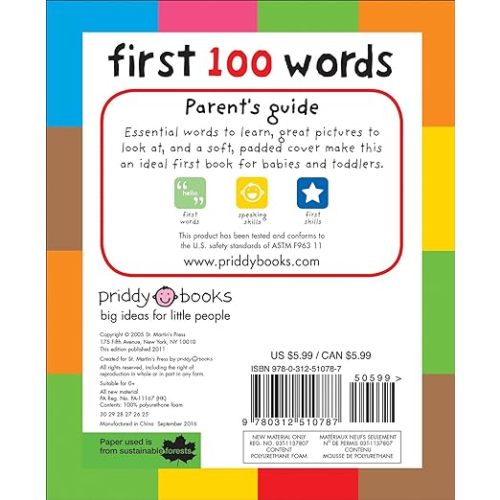 First 100 Words: A Padded Board Book