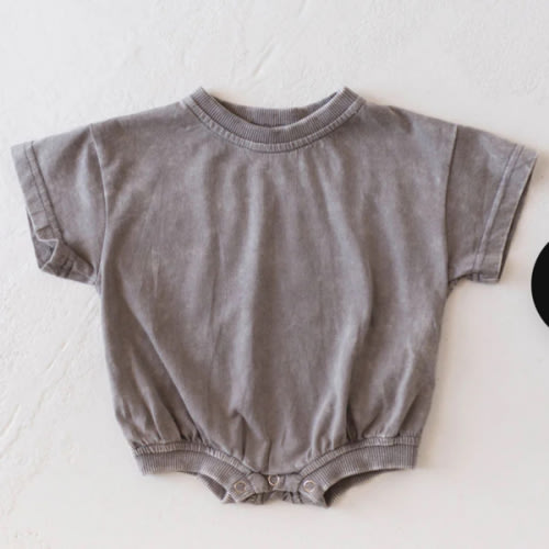Baby Romper | Vintage Washed Steel