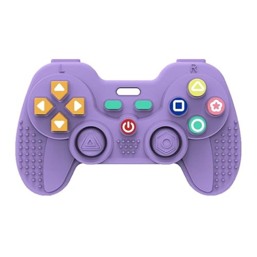 Hooku Silicone Teething Toys for Babies 0-6 Months, Teethers for Babies 6-12 Months, Remote Teether for Baby, Sensory Toys for Babies, Baby Chew Toys