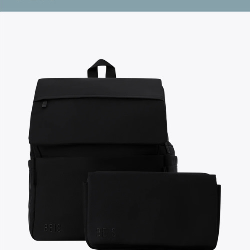 BÉIS 'The Ultimate Diaper Backpack' in Black - Best Backpack Diaper Bag in Black