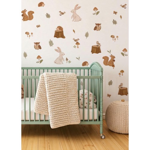 Woodland Animal Wall Decals, Full pack