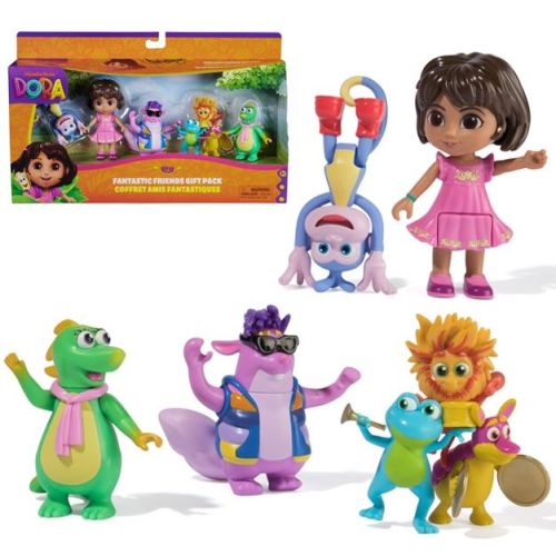 Dora Fantastic Friends Gift Pack with Dora, Boots, Tico, Isa, and the Fiesta Trio