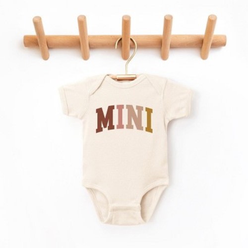 The Juniper Shop Mini Colored Arch Baby Bodysuit - Newborn - Natural