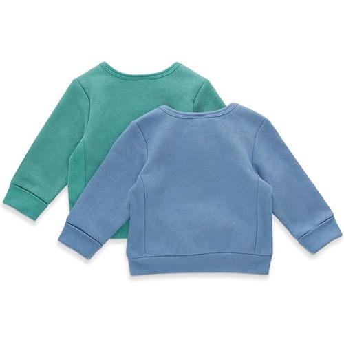 Amazon.com: Hanes, Flexy Soft 4-Way Stretch Fleece Sweatshirt, Babies and Toddlers, Dusty Blue/Green, 18-24 Months: Clothing, Shoes & Jewelry