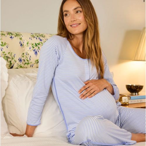 LAKE | Women | Pima Cotton Pajamas | Maternity Long Long Set
