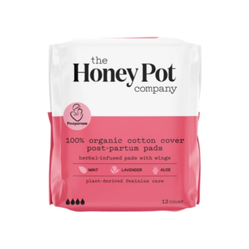 The Honey Pot Postpartum Herbal Pads, 12 Count | In His Hands
