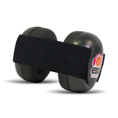 BABY Earmuffs - Black on Black
