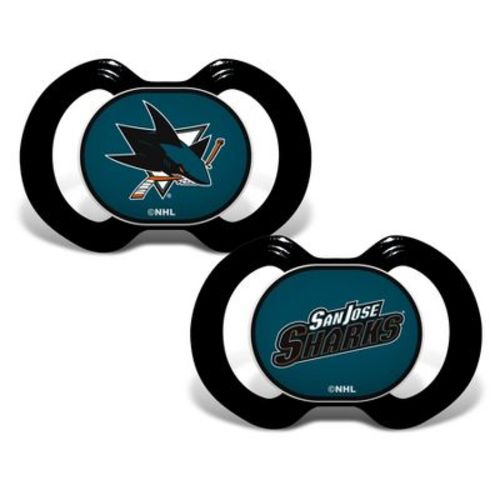 Babyfanatic Officially Licensed Unisex Pacifier 2-pack - Nhl San Jose Sharks