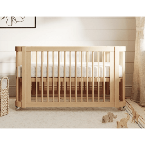 The Wave Crib (Natural Wood) + Free Mini Mattress