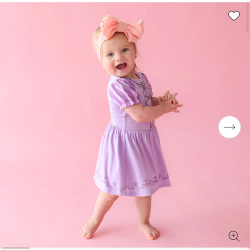 Disney Princess Purple Baby Bodysuit Dress | Rapunzel