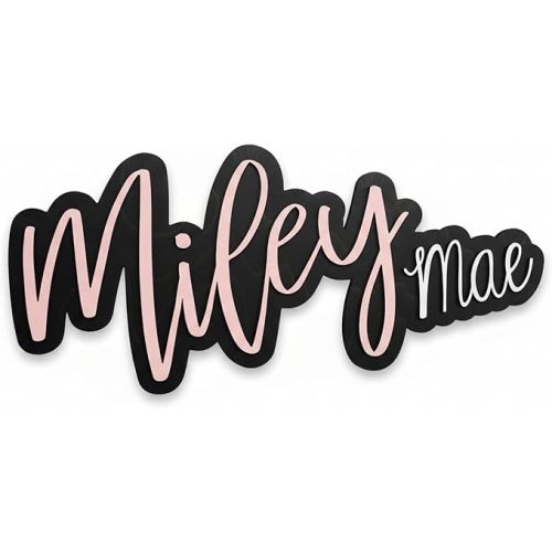Wooden Name Signs for Nursery, Baby Name Sign, Name Signs for Kids Room, Custom Plaque, Nursery Wall Art, (Quinn Gloria)