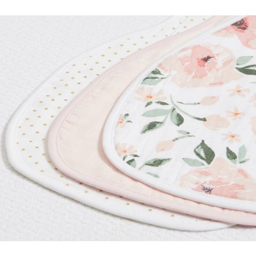 Meredith Muslin Burp Cloth, Set of 3