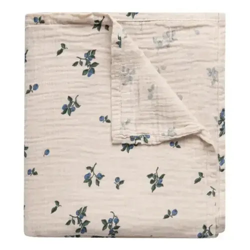 Blueberry Cotton Muslin Swaddling Cloth