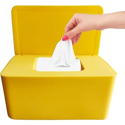 Moorfowl Baby Wipe Dispenser for Bathroom, Upgarde Design(8.2L x 4.9W x 3.9H inches), Minimalist Flushable Wipes Container for Home Car