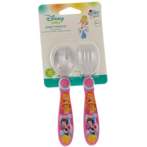 The First Years Disney Easy Grasp Flatware, Disney Princess (1 Pack)