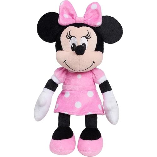 Disney Junior Mickey Mouse Bean Plush Minnie Mouse Stuffed Animal, Kids Toys for Ages 2 Up by Just Play