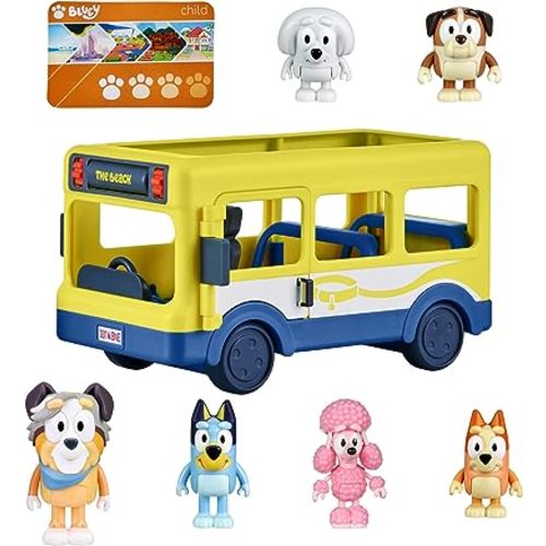 Bluey Bus + Mates, 2.5-3 inch Figures | Amazon Exclusive