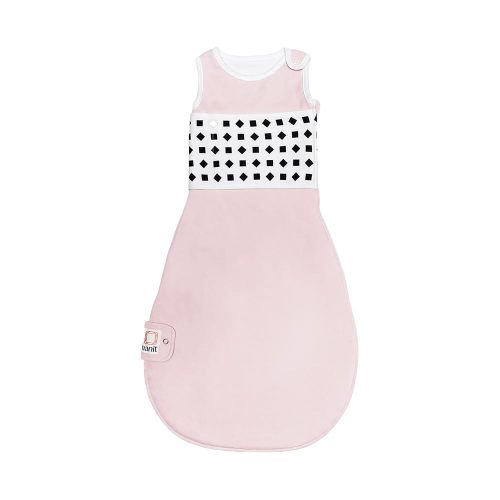 Nanit Breathing Wear Sleeping Bag - 100% Cotton Baby Sleep Sack - Works Pro Baby Monitor to Track Breathing Motion Sensor-Free, Real-Time Alerts, Size Large, 12-18 Months, Blush Pink