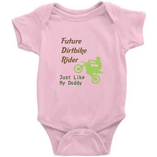 Future Dirtbike Ride Just Like My Daddy Baby Crawl Clothes Short Sleeve Bodysuit