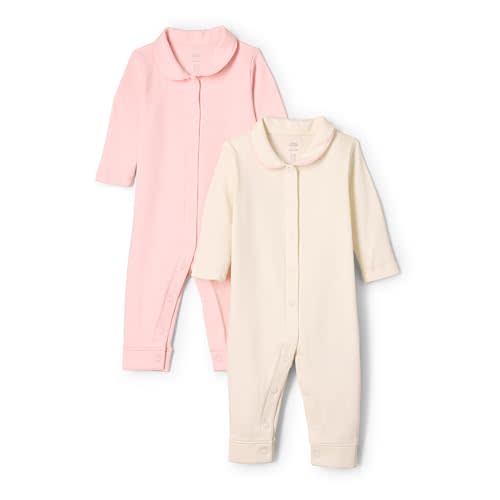 Amazon Essentials x Sofia Grainge Unisex Babies' Sleep and Play Bodysuit, Pack of 2