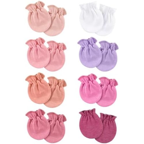 Newborn Baby Mittens No Scratch Cotton Elastic Wrist Gloves Infant Toddler Mittens for Baby Boy Girl 0-6 Months