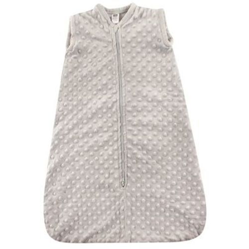 Hudson Baby Infant Plush Sleeping Bag, Sack, Blanket, Light Gray Dot Mink, 0-6 Months
