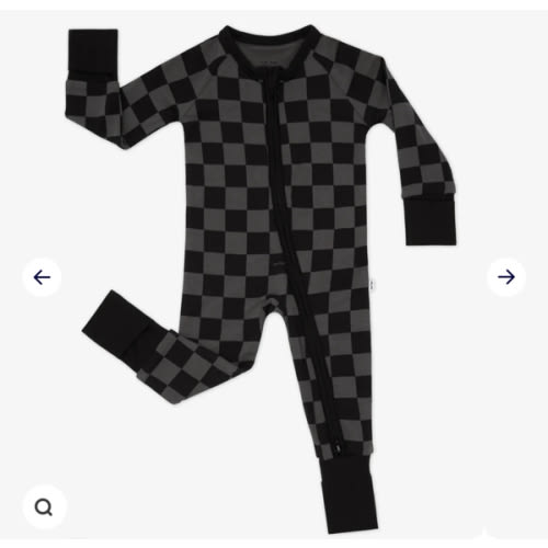 Monochrome Checks Zippy – Little Sleepies