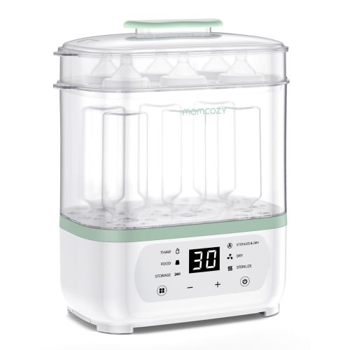 Momcozy Bottle Sterilizer and Dryer, 8-in-1 Electric Steam Baby Bottle Sterilizer for Baby Bottles