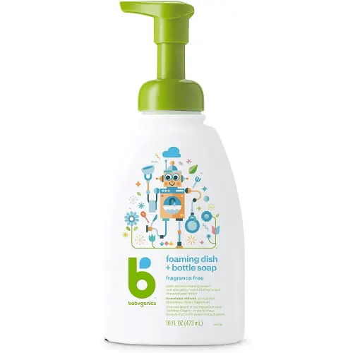 Babyganics Foaming Dish & Bottle Soap, 16 Fl Oz