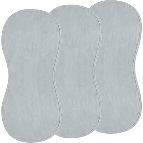 Hahafelt 3 Pcs Changing Pad Liners Fits in Peanut Shape Changing Pad Waterproof Diaper Mats Organic Cotton Peanut Mats are Warm on a Baby's Back, Washable Reusable(Wild Duck,Blue)