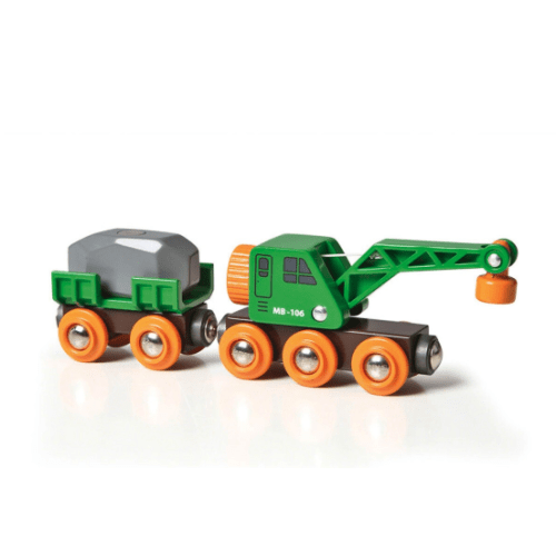 Brio Clever Crane Wagon and Vehicle