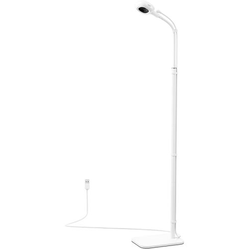 Floor Stand for Nanit Baby Monitor, Baby Camera Stand for Nanit Plus/Pro with 360° Enclosed Protection & Stable Anti-Tip Base, 37-69" Adjustable Height Flexible Crib Mount for Nursery, No Wall Damage