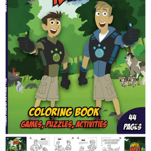 Wild Kratts Coloring Book with Games, Puzzles, and Activities