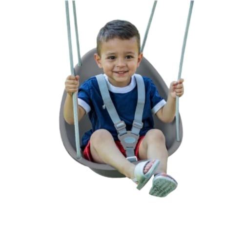 Comfy Baby Swing Outdoor, 3- Point Adjustable Safety Harness, Secure, Safe Quick Click Locking System, Blister-Free Rope, Easy Installation, Ages 6-36 Months