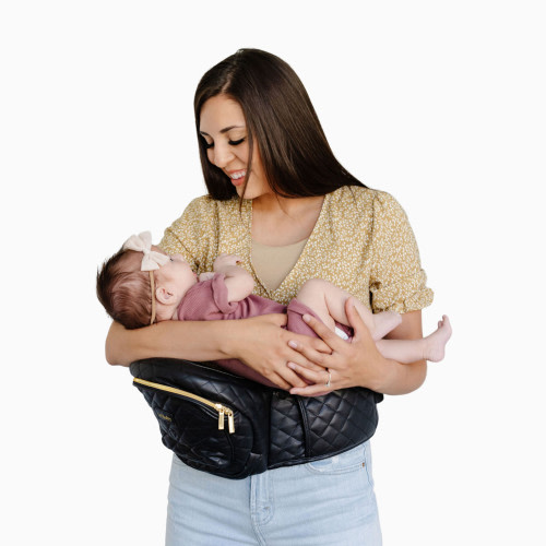 Tushbaby Hip Seat Carrier - Black Vegan Leather
