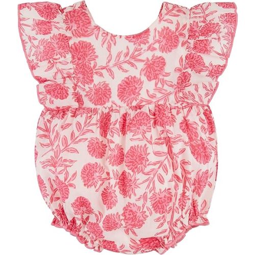 Mud Pie baby-girls Children's Ruffle Print Bubble | 6-9 Months