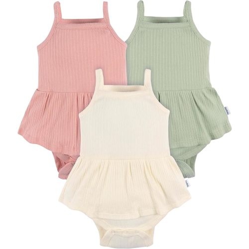 Gerber Baby Girls Multi-Pack Sleeveless Onesies Bodysuit