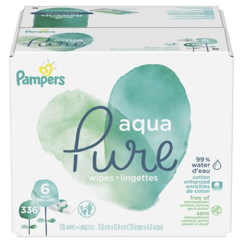 Pampers Aqua Pure Sensitive Baby Wipes 6X Pop-Top, 336CT