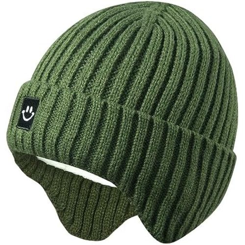 MaxNova Baby Winter Hat Toddler Beanie Hat Earflap Knit Cap for Boys Girls 0-8 Years