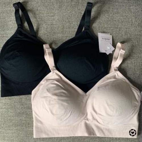 Women's Nursing Seamless Bra - Auden™ Soft Petal Pink Xl: Maternity, Wireless, Convertible, Pullover, Back Hook