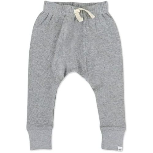 HonestBaby Multipack Honest Pants Joggers Pull on 100% Organic Cotton for Infant Baby and Toddler, Boys, Girls, Unisex