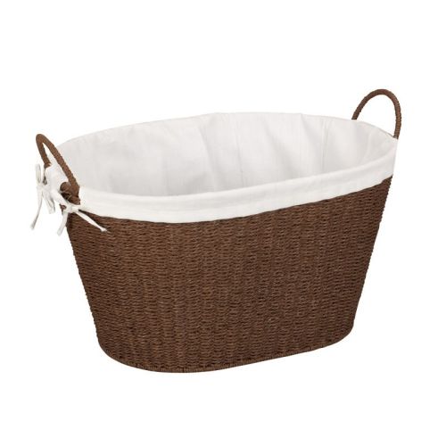 Laundry Basket with Handles, Removable and Washable Liner, Great for Carrying Laundry or Storing Linens