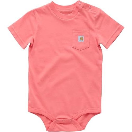 Carhartt Unisex Baby Short-Sleeve Bodysuit Pocket T-Shirt Onesie