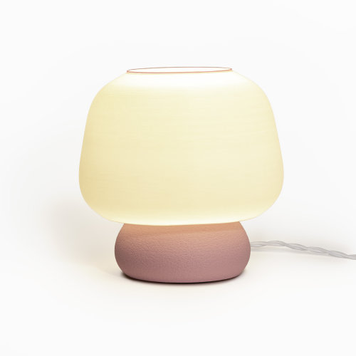 Mushroom Table Lamp (Light Pink)